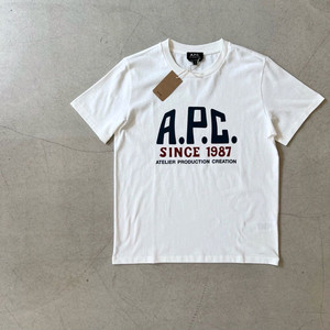 아페쎄 프린트 라벨 티셔츠