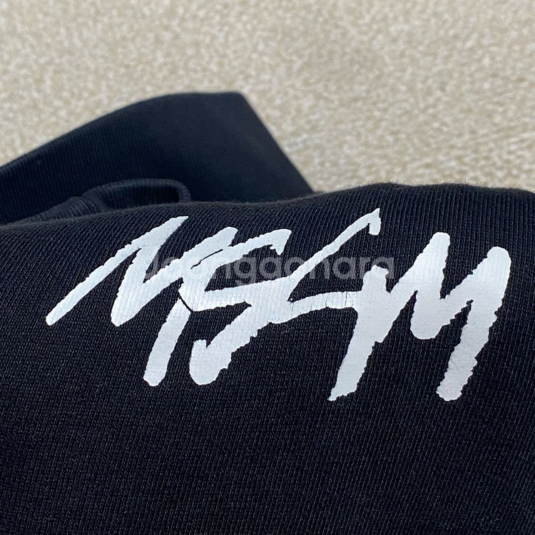 (정품) MSGM 키즈 블랙 기모 후드집업 14Y--6