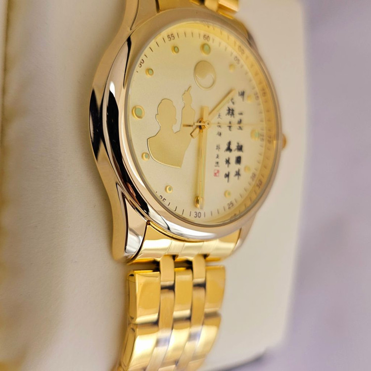 박정희 대통령 메탈밴드 기념시계최고급박정희대통령친필--2