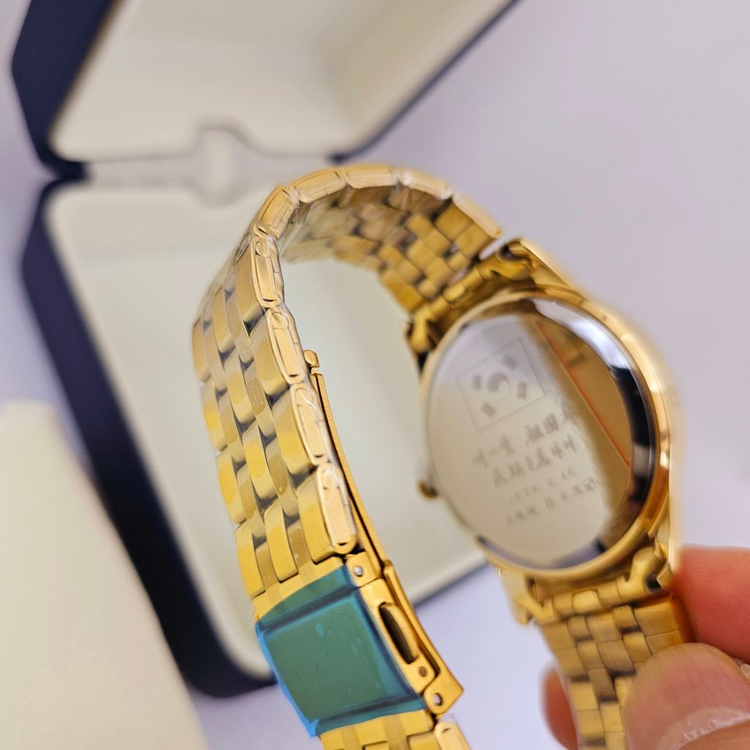 박정희 대통령 메탈밴드 기념시계최고급박정희대통령친필--6