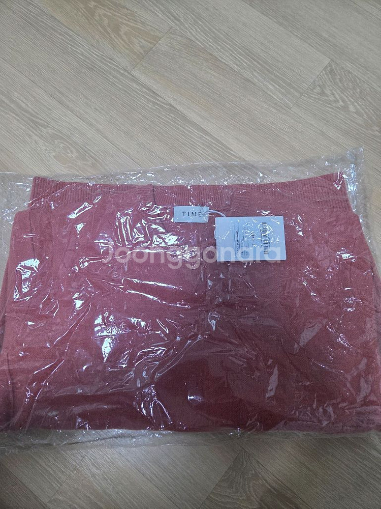 타임옴므 캐시미어 블랜드 니트 테라코타 100--5