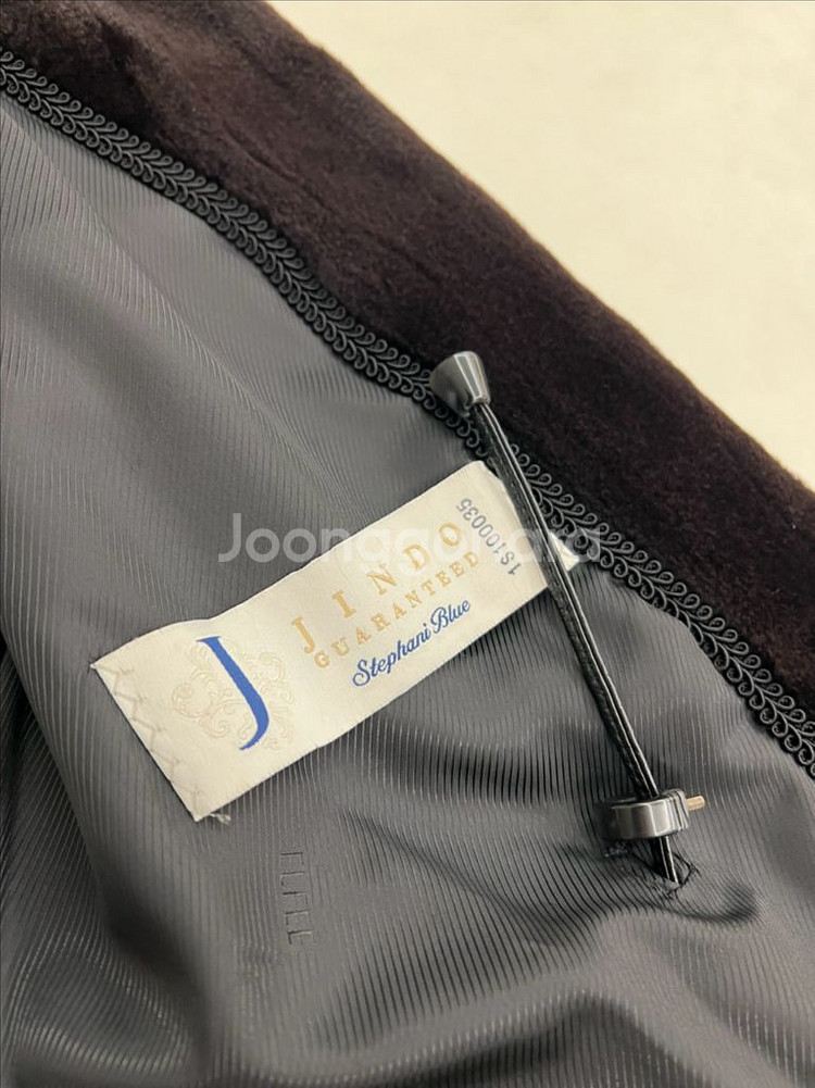 진도 엘페 밍크 후드 조끼 베스트--4