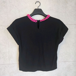 마쥬 Maje 여성 핑크체인 티셔츠/ 90사이즈