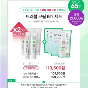[마켓 분철] 파티온 노스카9 트러블 크림 100ml