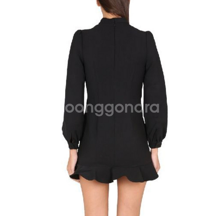 셀프포트레이트 크레이프 러플 빕원피스 44-마른55--1