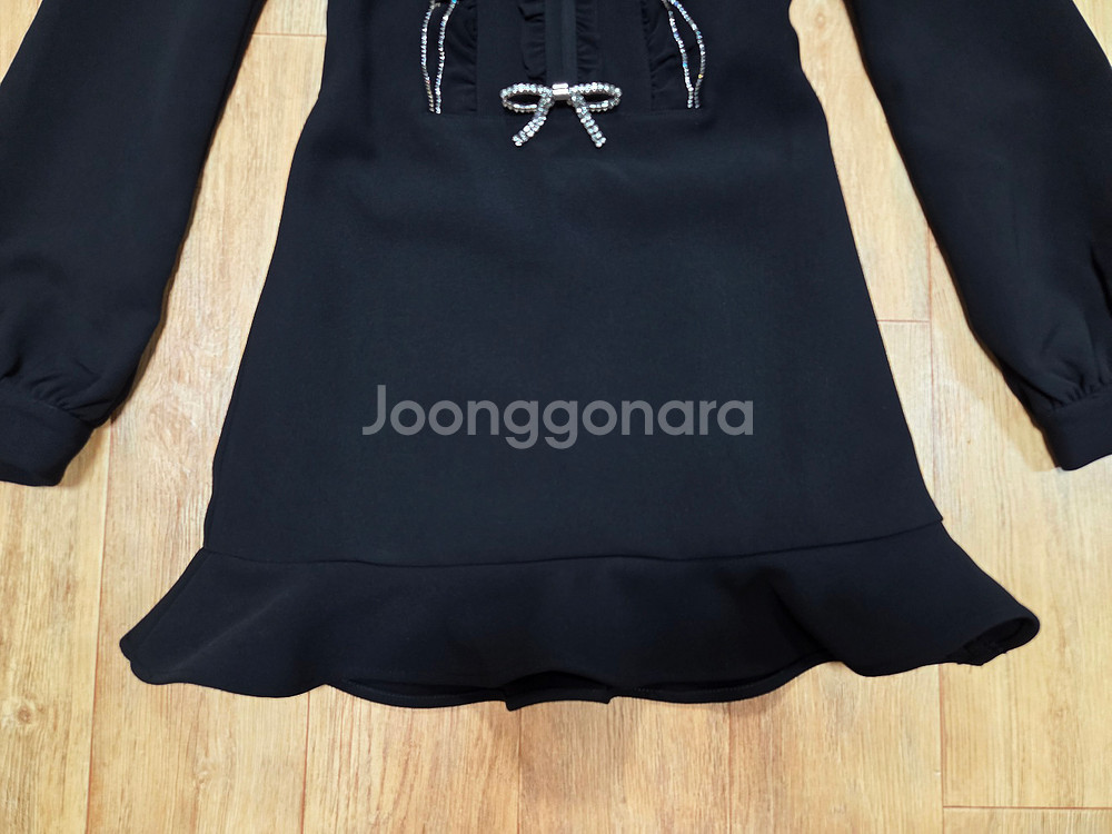 셀프포트레이트 크레이프 러플 빕원피스 44-마른55--6