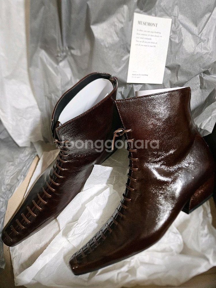 (새상품)뮤즈몽 소가죽 부츠 230--0