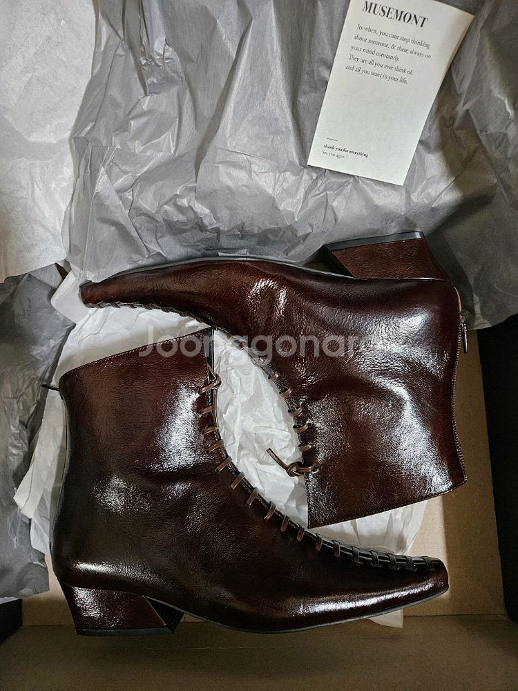 (새상품)뮤즈몽 소가죽 부츠 230--4