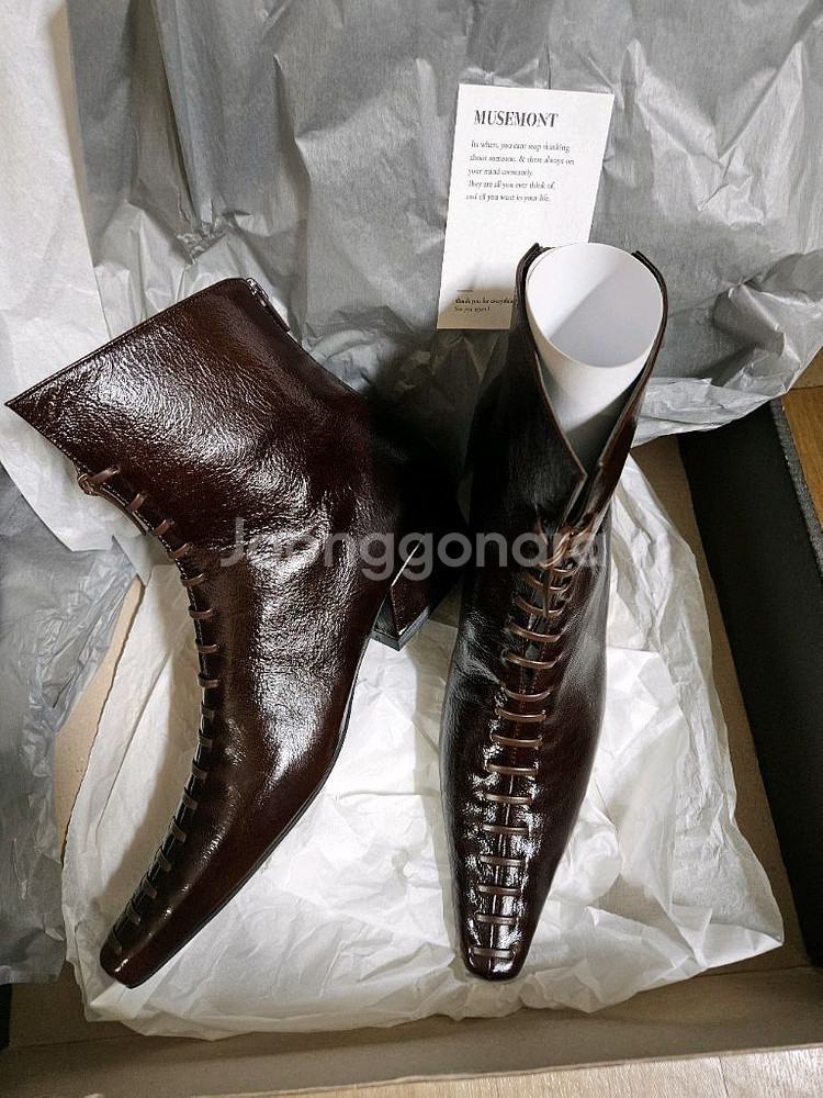 (새상품)뮤즈몽 소가죽 부츠 230--1