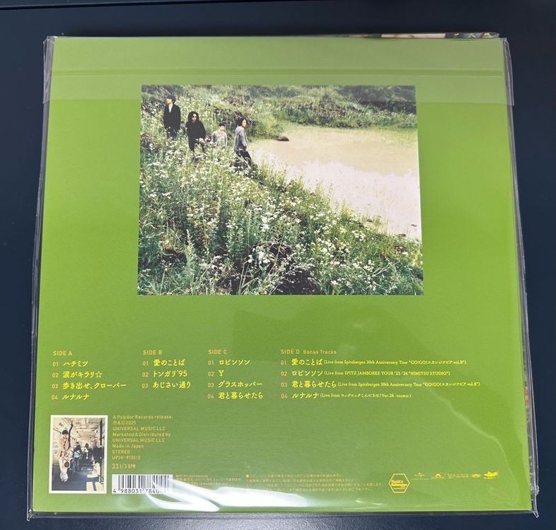 스핏츠(Spitz) 하치미츠 30주년 중량반 LP--1