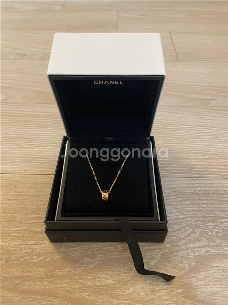 샤넬 코코 크러쉬 목걸이(베이지 골드)--0