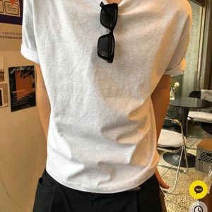 유먼트 크롭 티셔츠 그레이 FREE