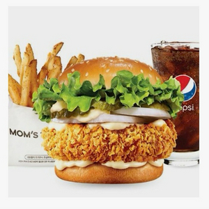 맘스터치 싸이버거세트