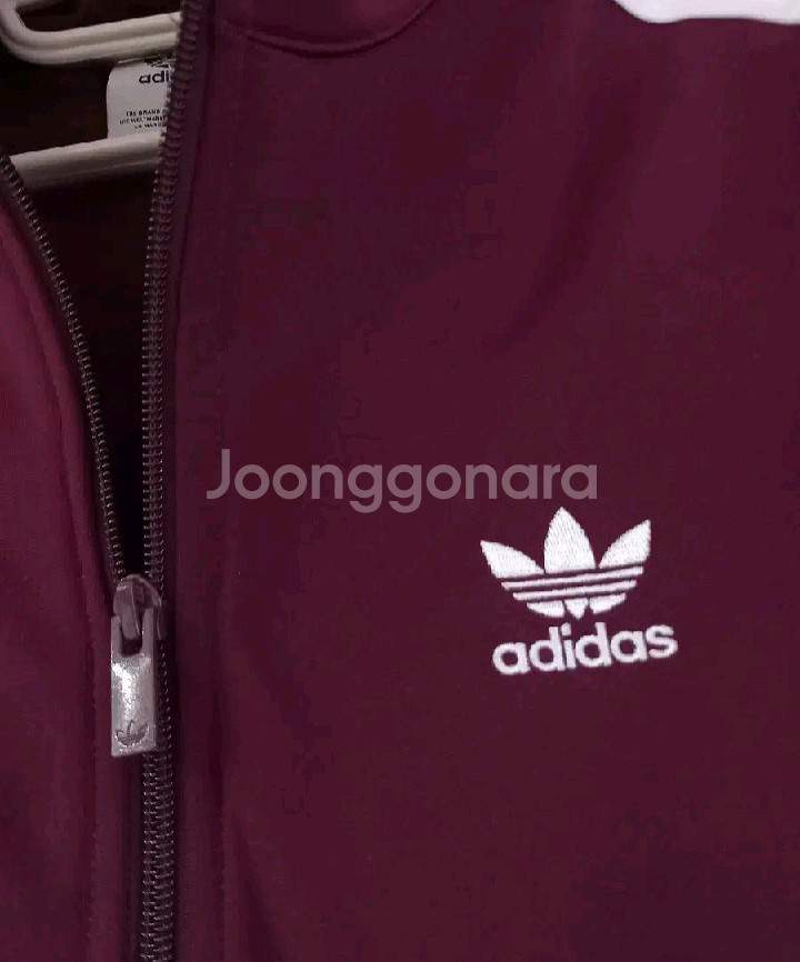 아디다스 파이어버드 버건디 마룬 트랙탑 저지 져지집업--1