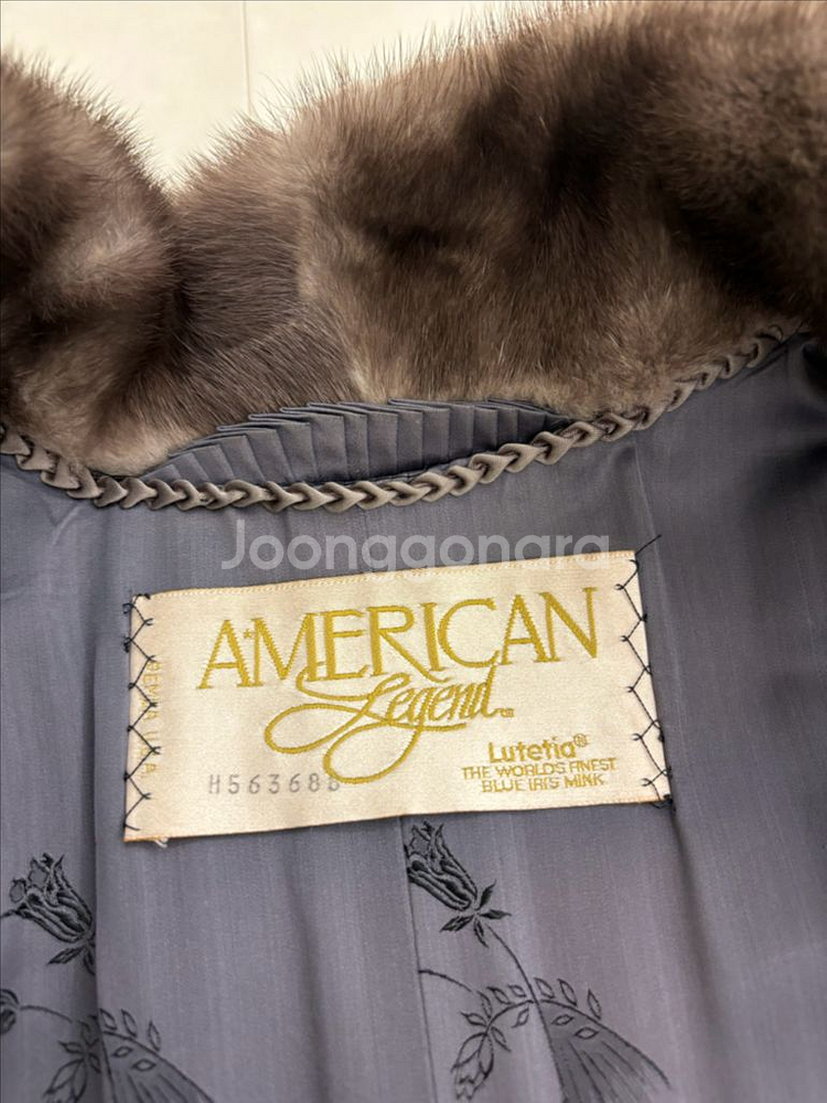 아메리칸레전드 최고급 통밍크 코트--3