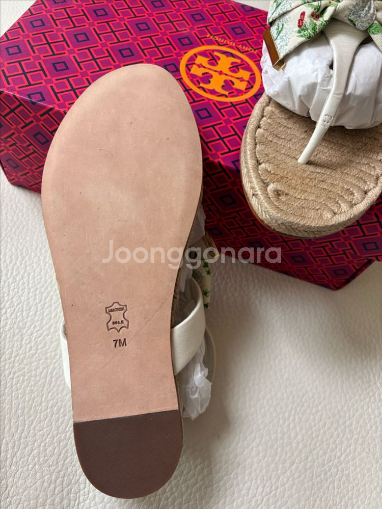 [미사용][정품]토리버치 에스파듀 리본샌들--3