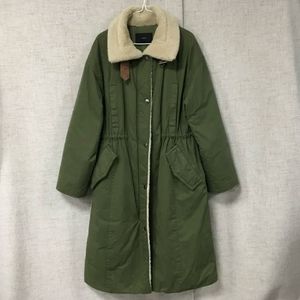 BEAKER 비이커 양털카라 패딩 롱코트 55