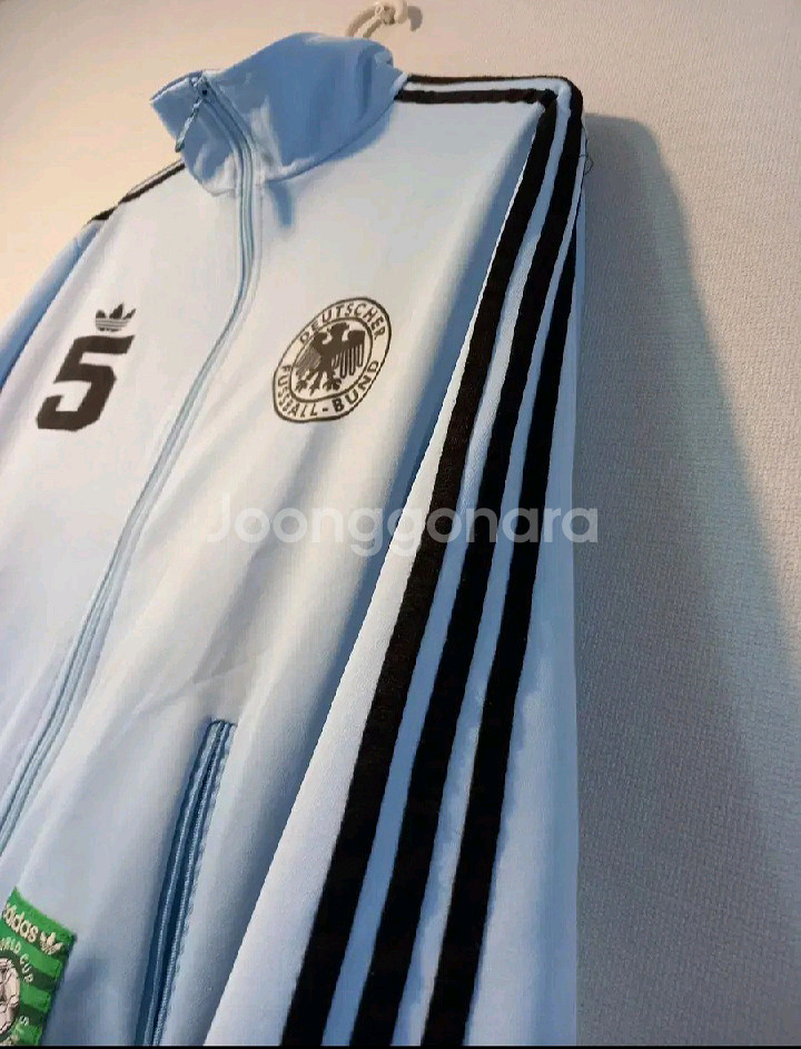 아디다스 희귀 대장급 독일 스카이블루 트랙탑 저지 져지--1