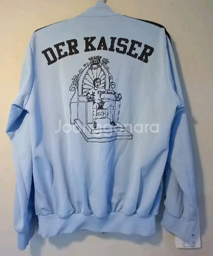 아디다스 희귀 대장급 독일 스카이블루 트랙탑 저지 져지--3