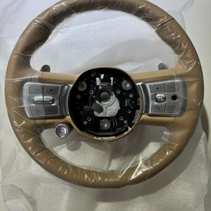 Gv60용 차량 핸들(스티어링휠) 베이지컬러 새상품 이미지