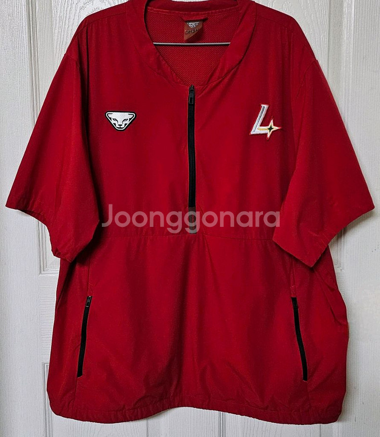 [5XL] SSG랜더스 다이나핏 반집업 반팔 바람막이--0