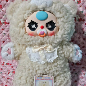 베이비쓰리 아이보리 뽀글이털 곰인형