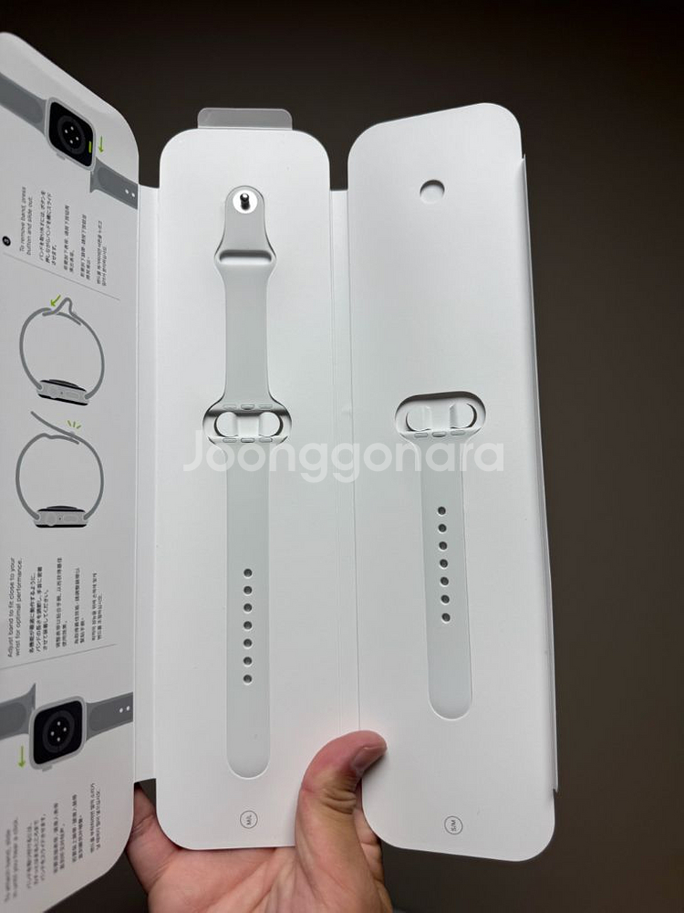 애플워치 화이트 스포츠밴드 40mm 판매--1