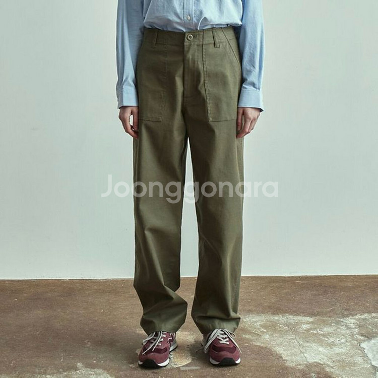 [S] 유니폼브릿지 우먼 베이커 팬츠 카키--0
