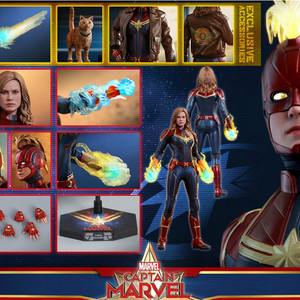 핫토이 MMS 522 캡틴마블 디럭스 버전 (미개봉)