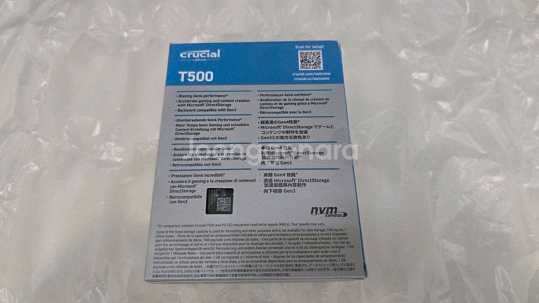 마이크론(Micron) T500 4TB SSD--1