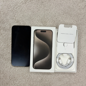 아이폰 15프로맥스 네츄럴티타늄 256GB 풀박