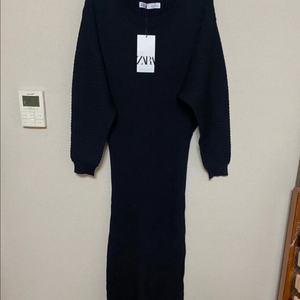 [미사용]ZARA 자라 골지 니트 원피스 블랙