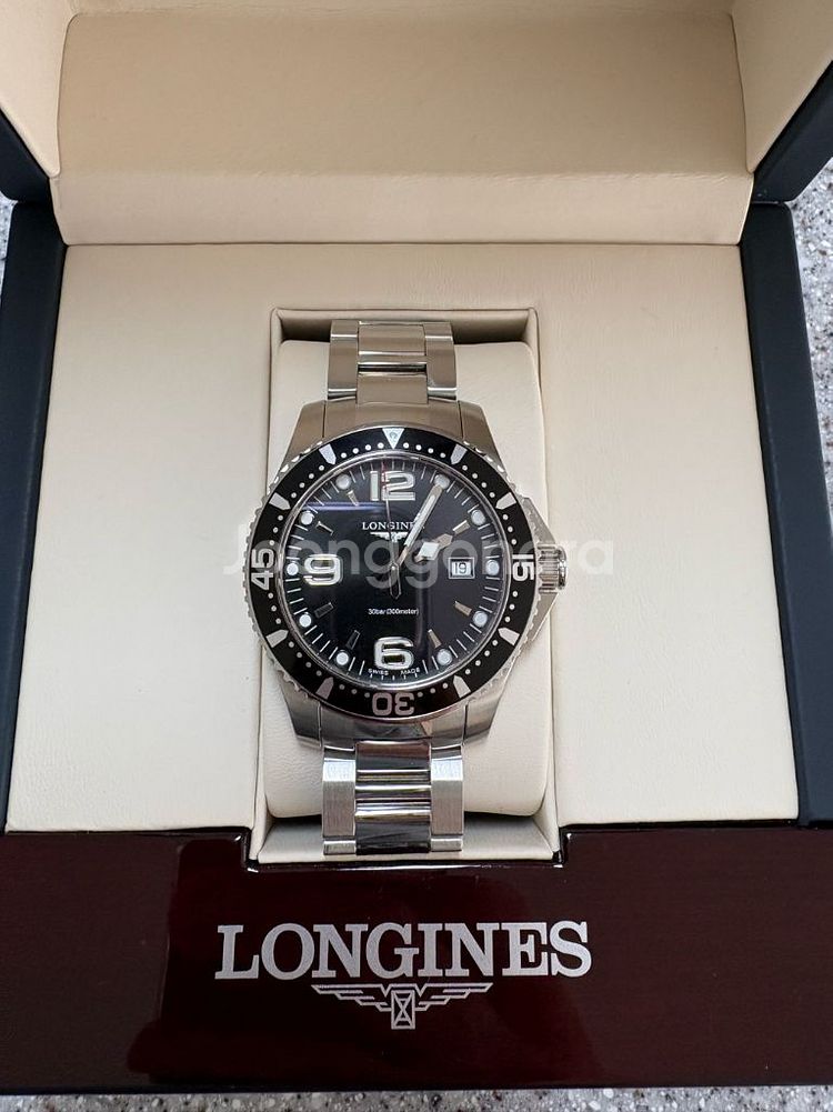 론진 하이드로 콘퀘스트 쿼츠39mm--0