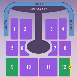 임영웅 광주콘 12/21 일요일 러브석 8구역 1장