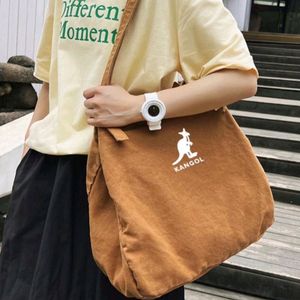 캉골가방 캉골에코백 캉골 대용량 캔버스 숄더백 카멜