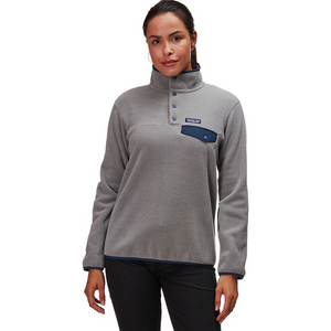 파타고니아 여성 신칠라 스냅티 풀오버 스웨터 그레이 s