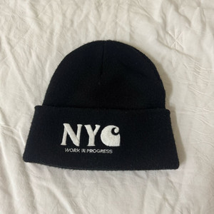 칼하트WIP x NYC 비니 블랙