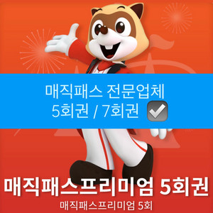 롯데월드 매직패스 5회권 7회권 - 100%성공