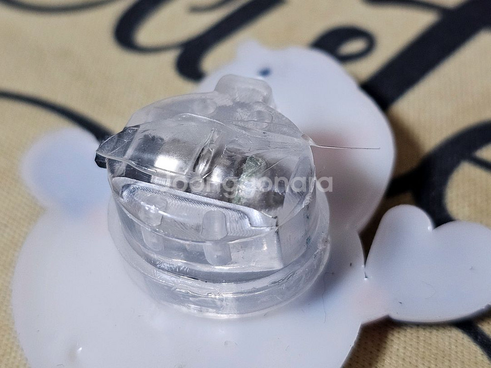 크리스마스 산타 헤어 머리핀 LED삔 7개일괄--4