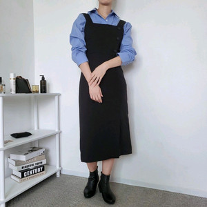 여성 봄가을 뷔스티에 블랙 원피스 프리사이즈 66사이즈