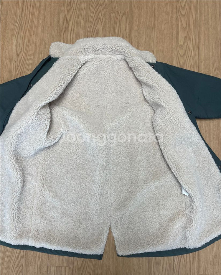 런레빗 뽀글이 롱점퍼 10Y--4