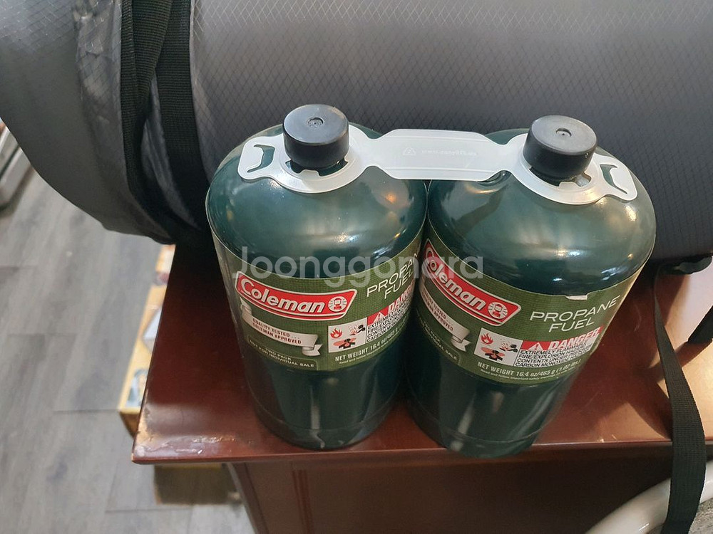콜맨 1파운드 가스통 2개--1
