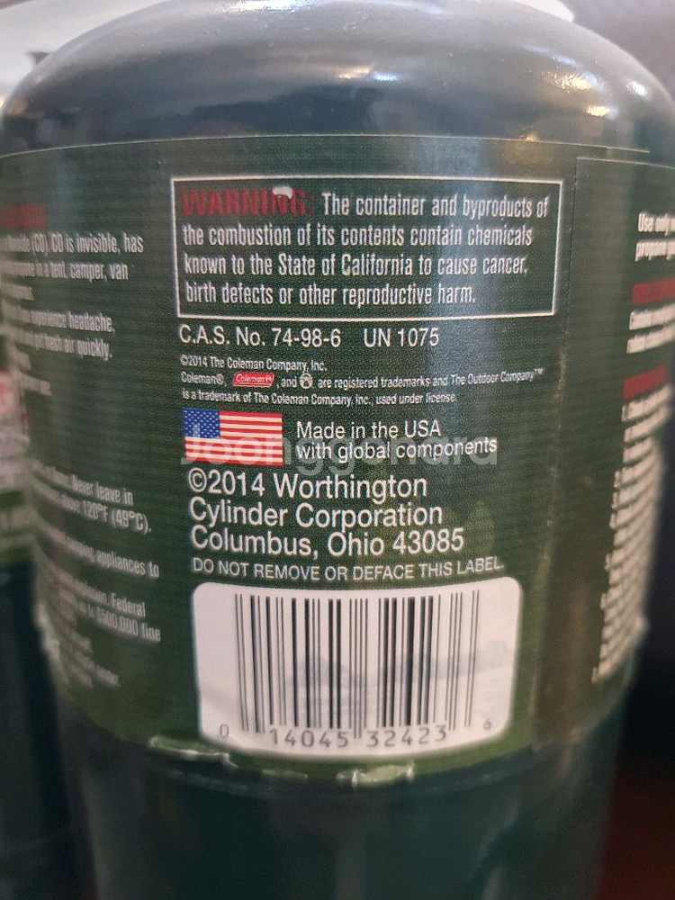 콜맨 1파운드 가스통 2개--2