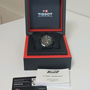 티쏘 씨스타 40mm 파워매틱80 블랙코팅 ( 온라인