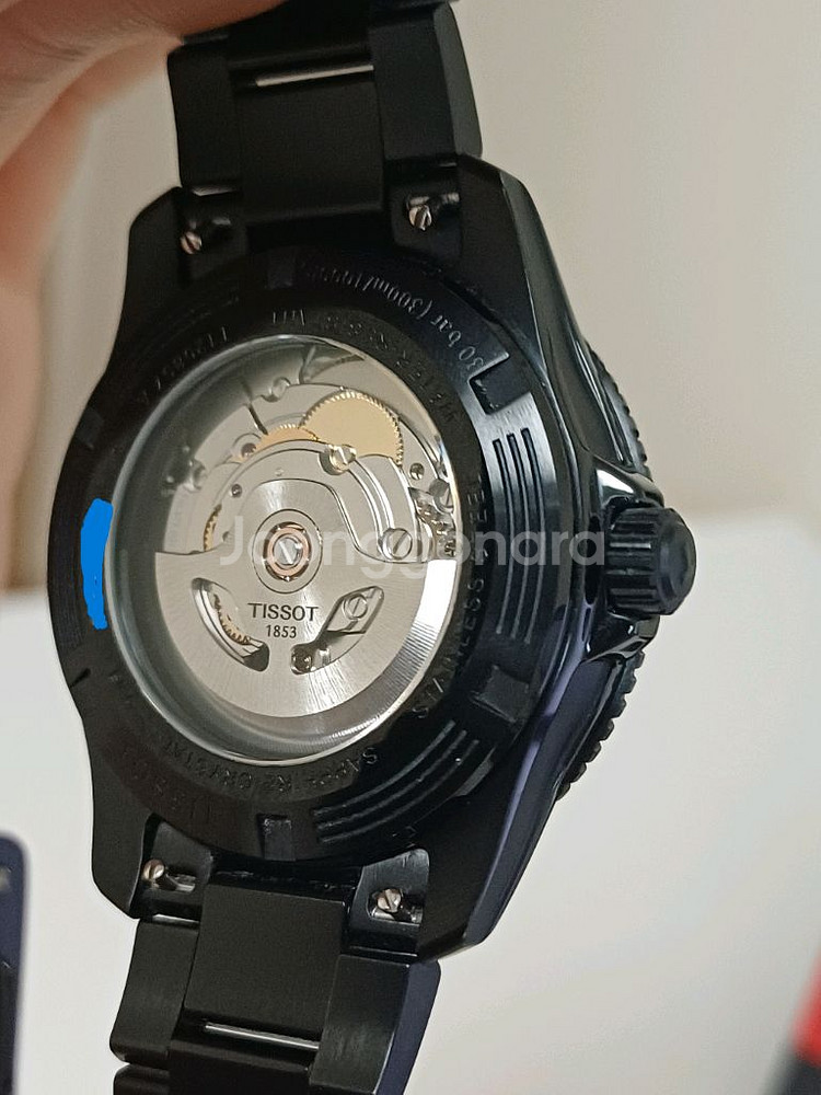 티쏘 씨스타 40mm 파워매틱80 블랙--4
