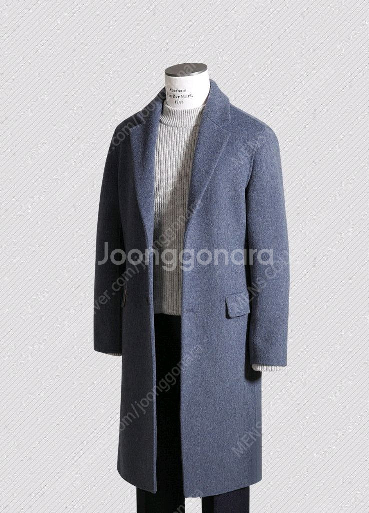 반하트/이태리 울캐시미어 핸드메이드 코트/100--6