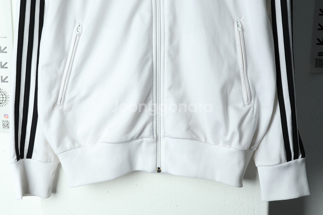 (L-XL) 아디다스 집업져지 트랙탑 구파버 흰검--3