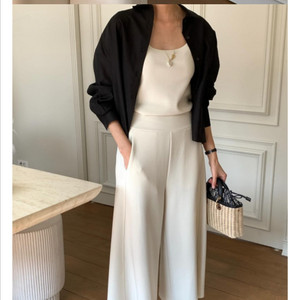 로우게이지 블라우스 나시 바지 세트 새제품 택포4