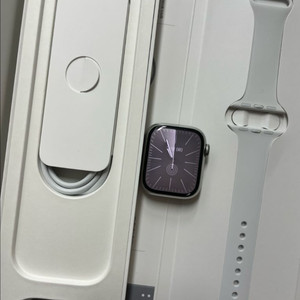 애플워치8스테인리스 41mm 실버 SS급 풀박스