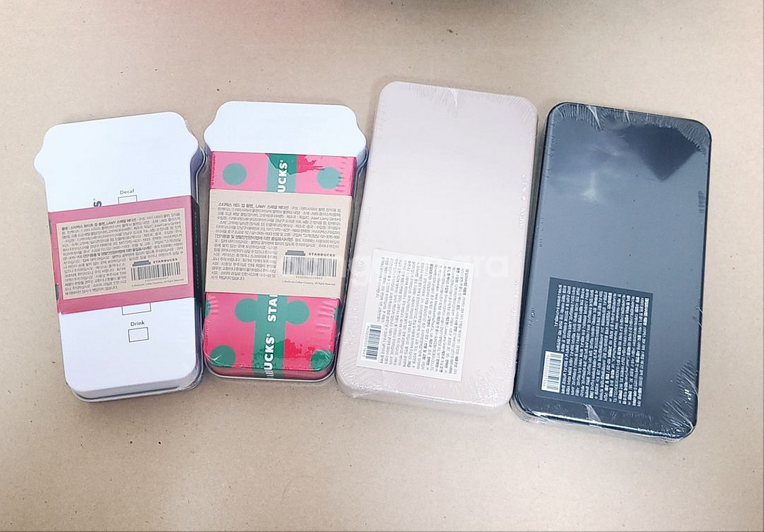 스타벅스 프리퀀시 라미 펜세트 LAMY 레드컵 화이트컵--1